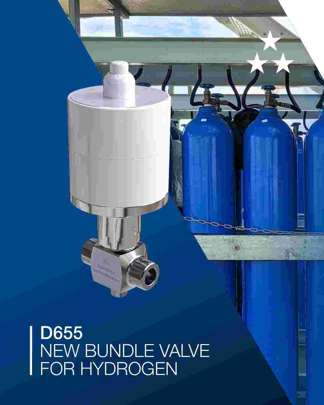 A New Pneumatic High-Pressure Hydrogen Valve - Meet the D655